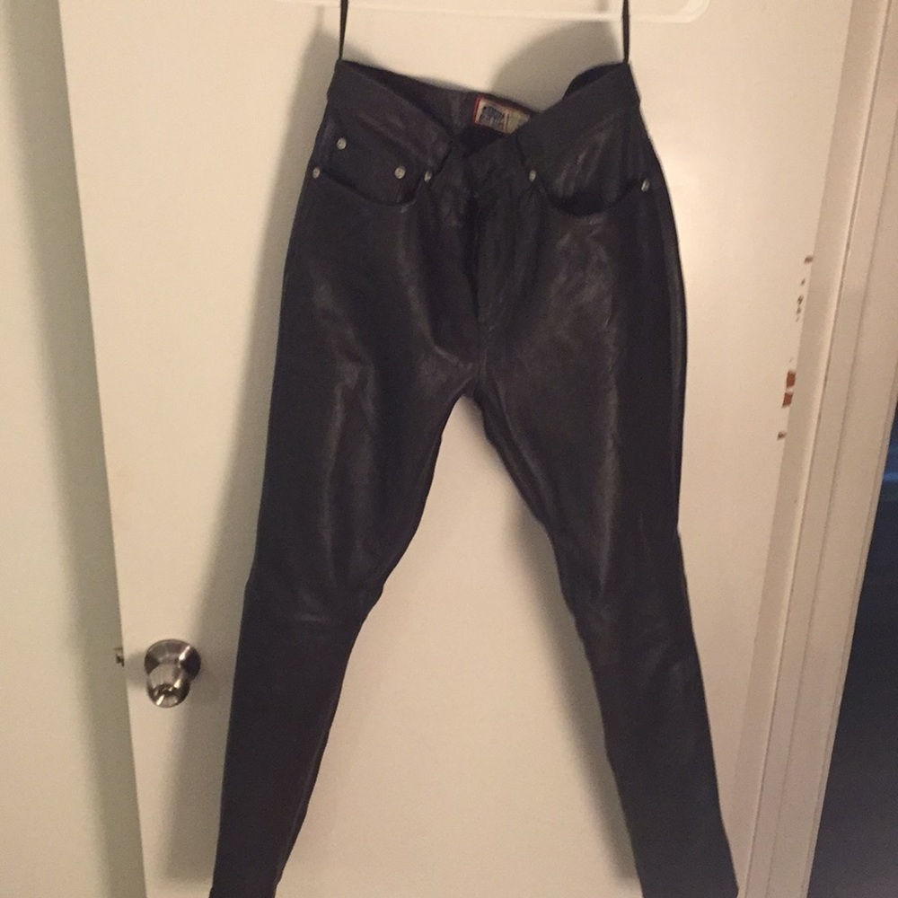 Black Leather Pants
